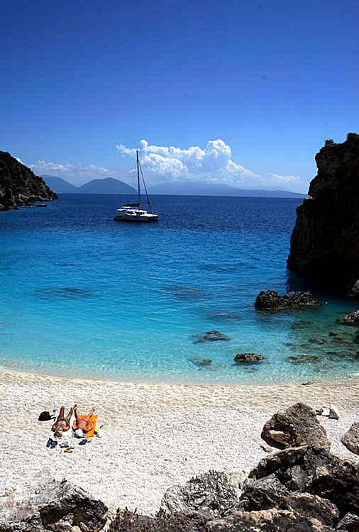 Agiofili beach på Lefkas