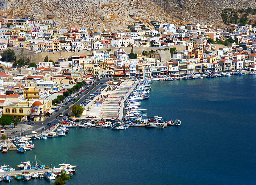 Segelbåtshamnen i Pothia på Kalymnos.