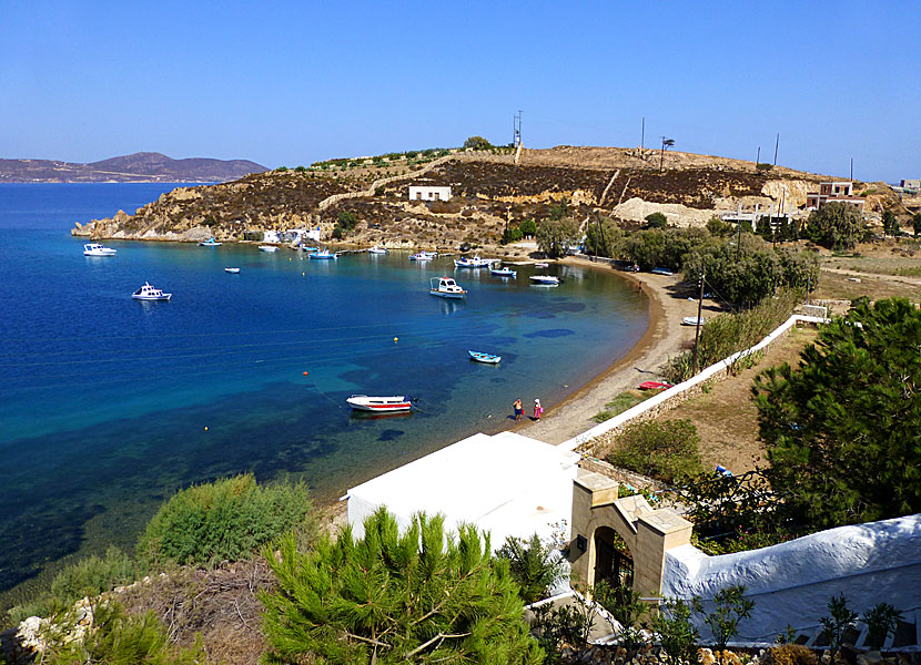 Sapsila beach på Patmos.