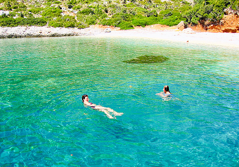 Kyra Panagia beach i den marina nationalparken på Alonissos. 