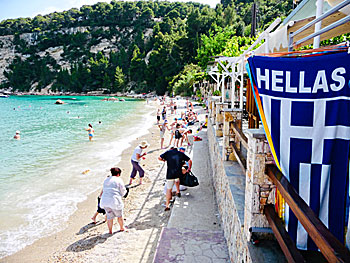 Patitiri beach på Alonissos.