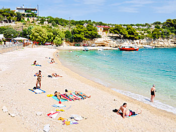 Roussoum beach på Alonissos.