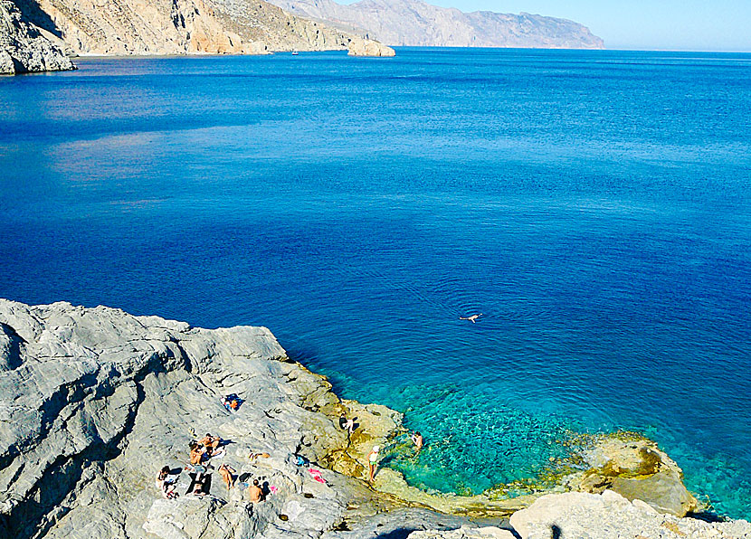 Agia Anna på Amorgos är ett av de bästa klippbaden i Grekland och är perfekt för dig som gillar att snorkla.