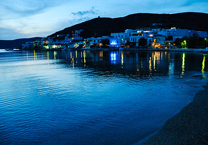 Le Grand Bleu i Katapola på Amorgos i Kykladerna.