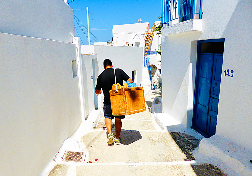 Bageri i Langada och Tholaria på Amorgos.