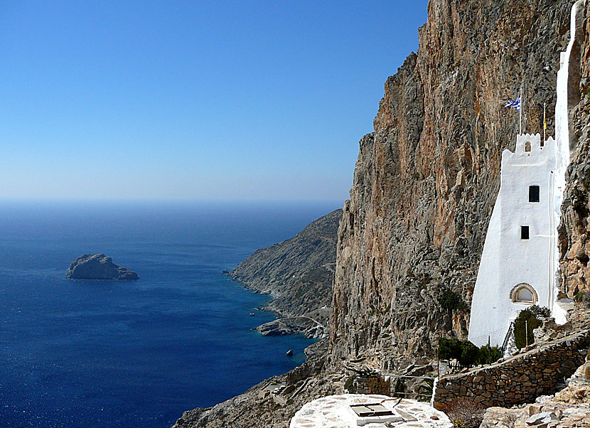 Klostret Panagia Hozoviotissa på Amorgos.