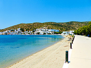 Katapola beach på Amorgos.