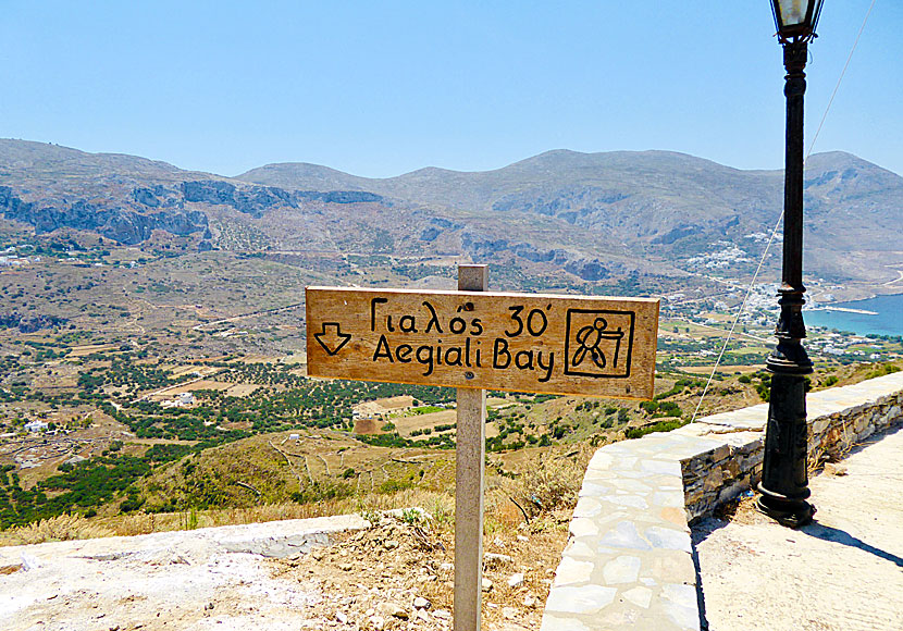 Vandringen mellan Tholaria och Aegiali på Amorgos tar cirka 30 minuter. 