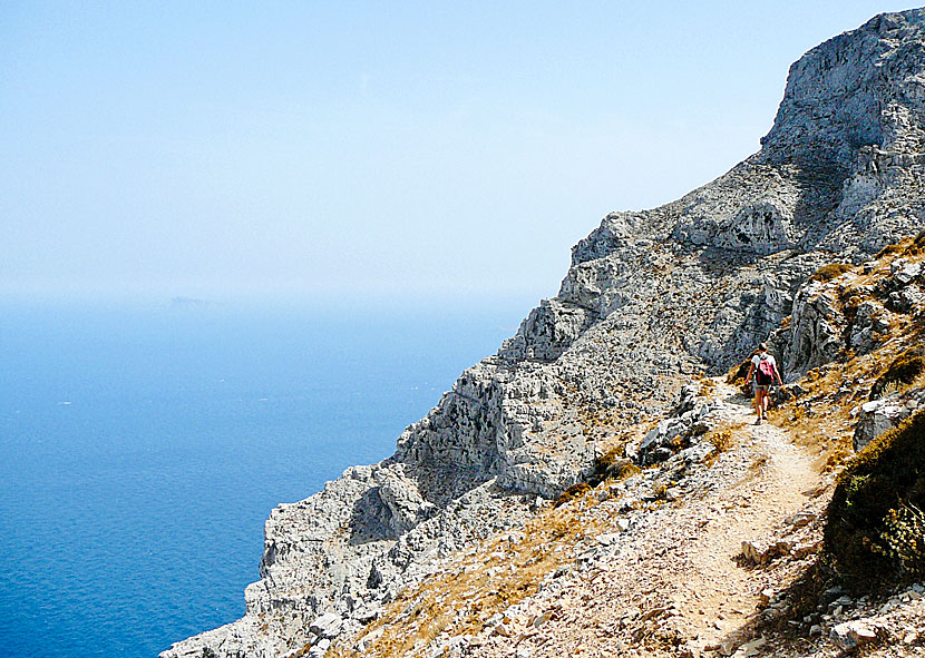 Vandra till Stavros church från Langada på Amorgos.