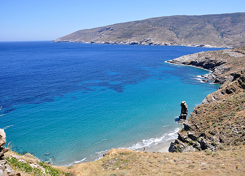 Tis Grias to Pidima beach. The Old Lady Beach. Andros.