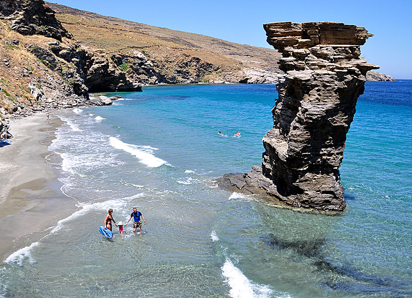 Tis Grias to Pidima beach på Andros.