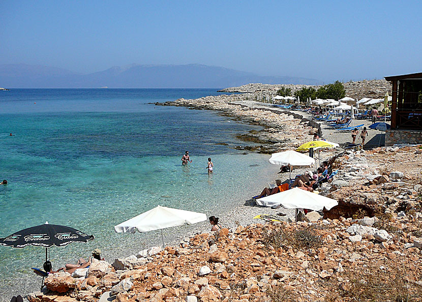 Ftenagia beach nära Emborio på Chalki.