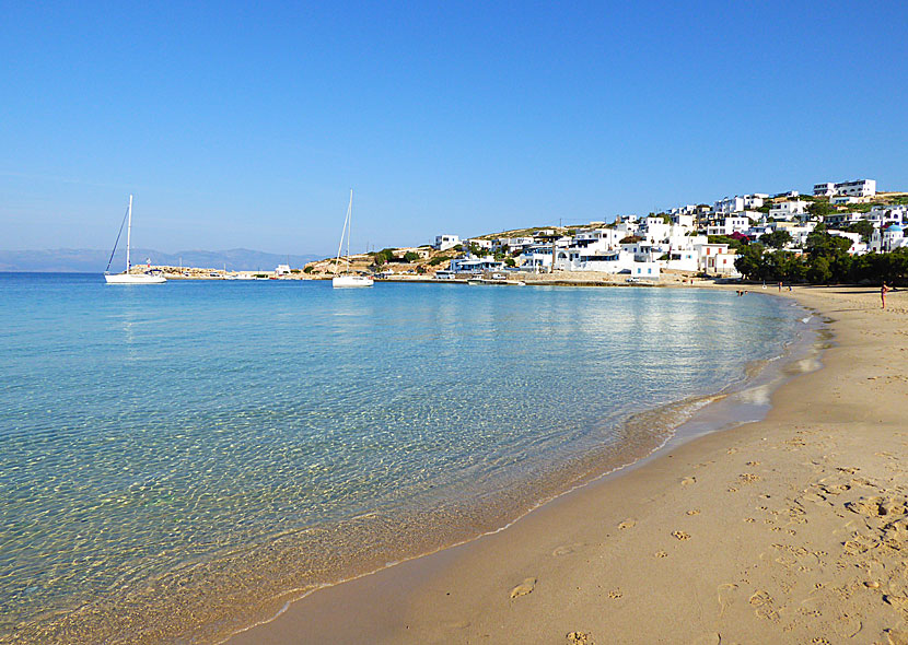 Hamnstranden i Stavros på Donoussa.