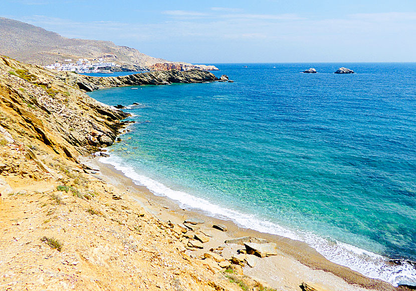 Pountaki beach på Folegandros.