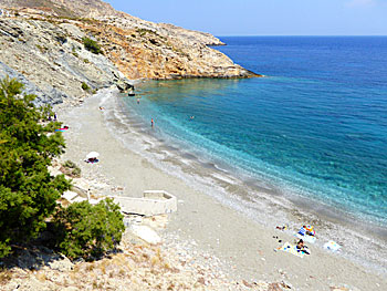 Vardia beach på Folegandros. 