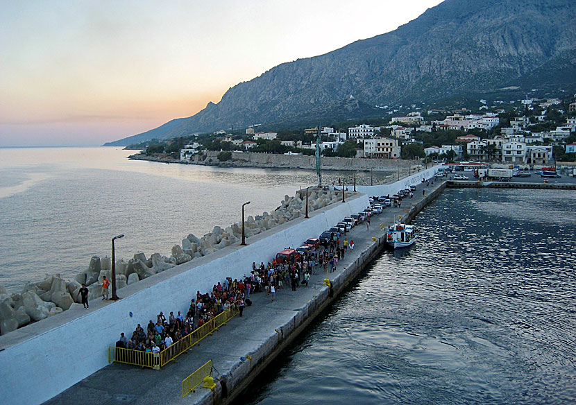 Hamnen i Agios Kirikos på Ikaria.