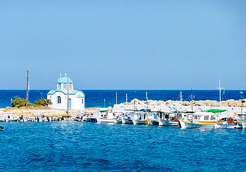 Kyrkan Analipsi church i Gialiskari på Ikaria.