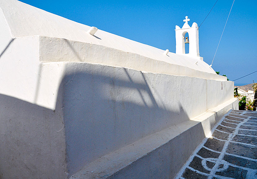 Panagia Faneromeni church i på Ios i Kykladerna.