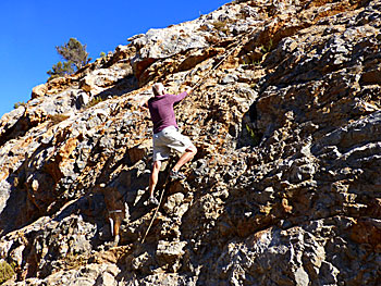 Bergsklättring på Kalymnos.