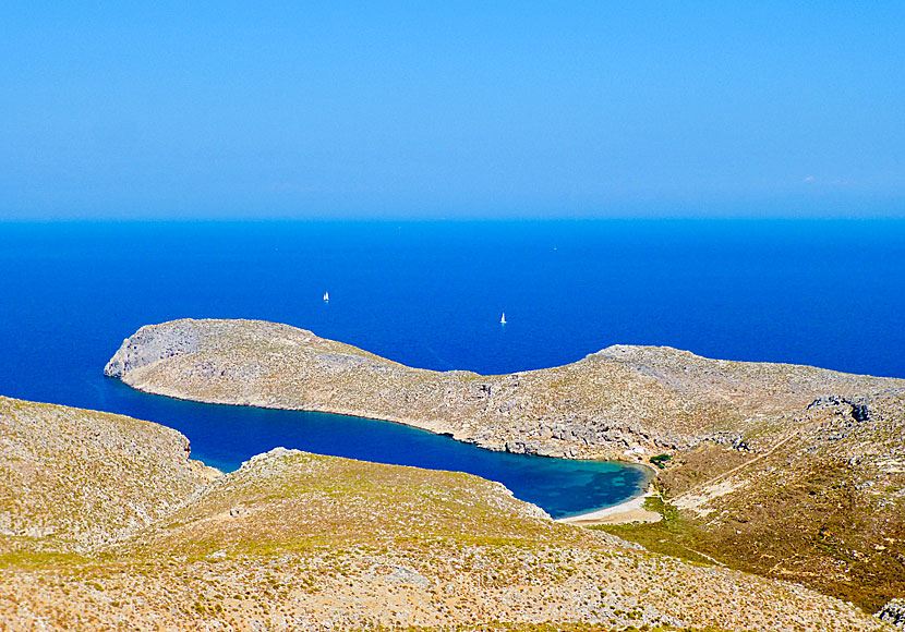 Vandra till Sikati cave och Palionisos på Kalymnos.