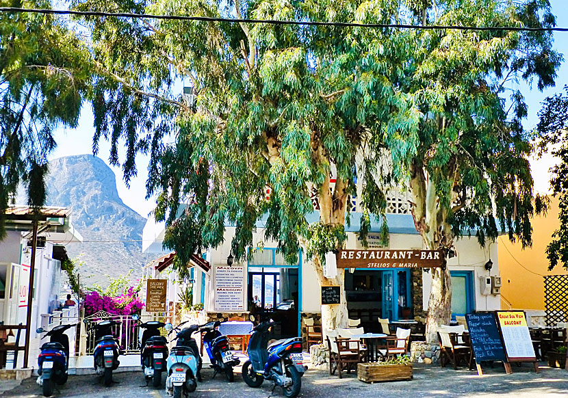 Torget i Massouri på Kalymnos.