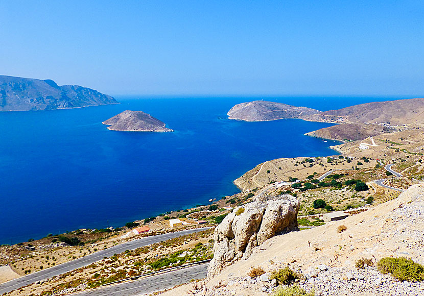 Vägen till Palionisos på Kalymnos.