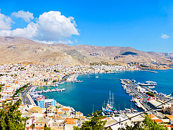 Byarna Pothia och Chora på Kalymnos.