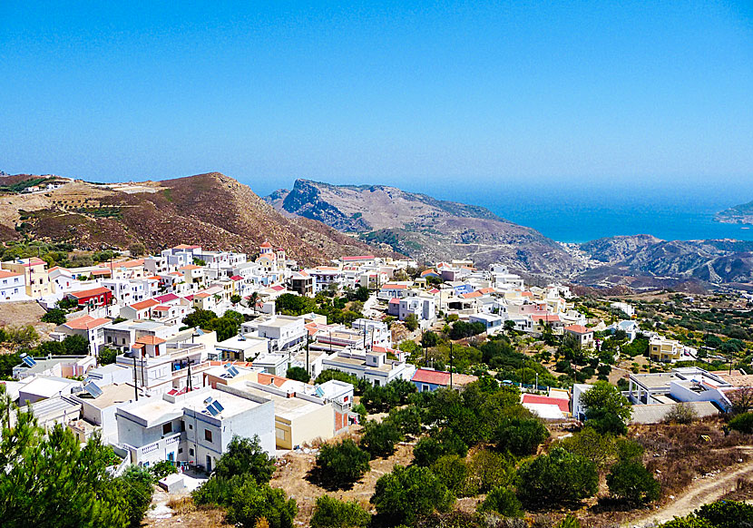 Byn Othos på Karpathos i Grekland.