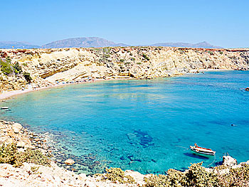 Små okända stränder på Karpathos i Grekland.