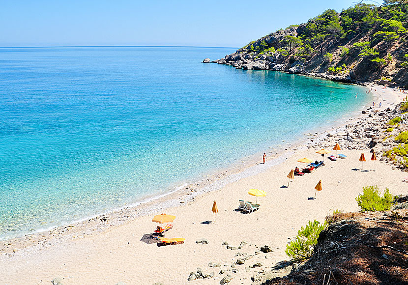 Karpathos bästa stränder. Kato Lakkos beach.  