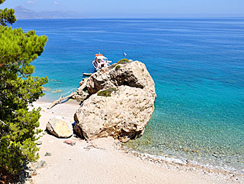 Kato Lakos beach på Karpathos.