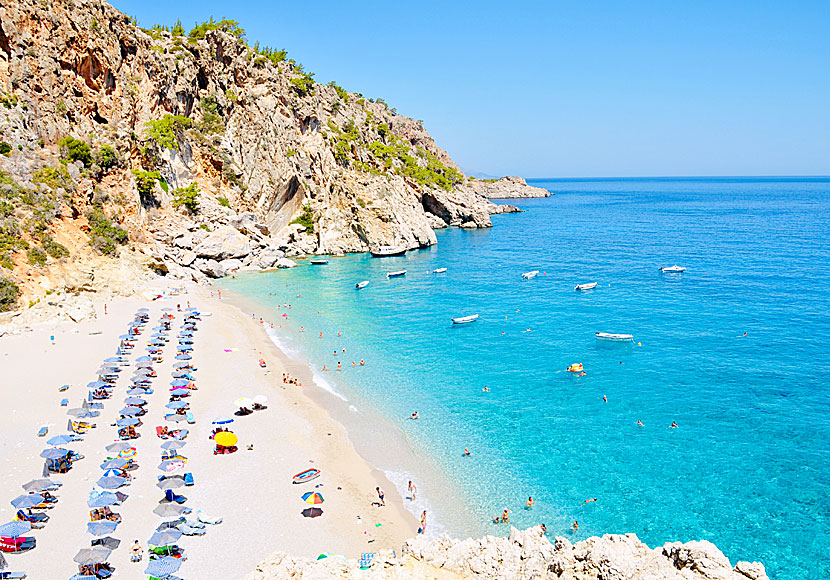 Kyra Panagia beach på Karpathos är en av Greklands bästa stränder.