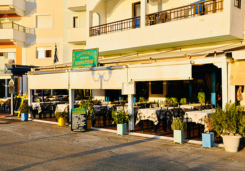 Taverna Orea Karpathos i Pigadia.