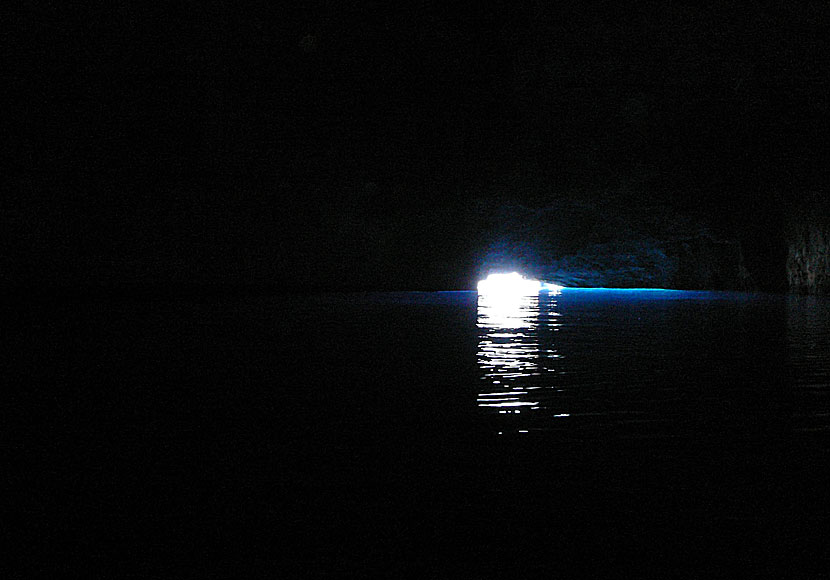 Blue Cave på Kastellorizo i Dodekaneserna.