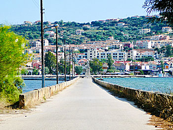 Staden Argostoli på Kefalonia.