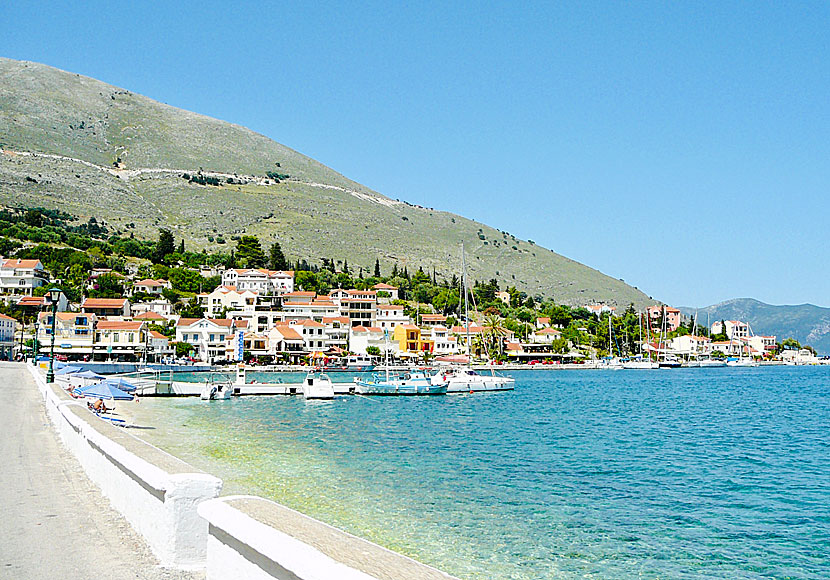 Agia Efimia beach på Kefalonia.