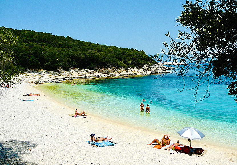 Emblisi beach på Kefalonia i Grekland.