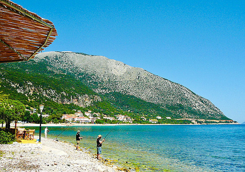 Klapperstenstranden i Poros på Kefalonia.