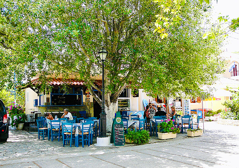 Restauranger och tavernor i Assos på Kefalonia.