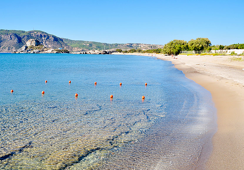 Agios Stefanos beach nära Kefalos på Kos.