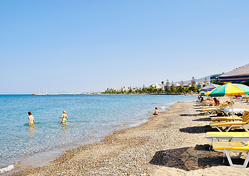 Kos Town beach i Grekland.