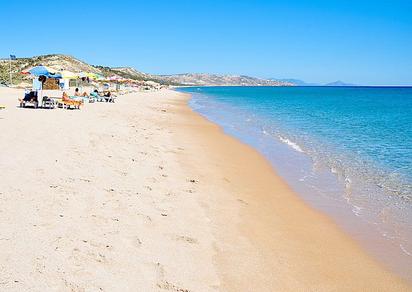 Sunny beach på Kos.