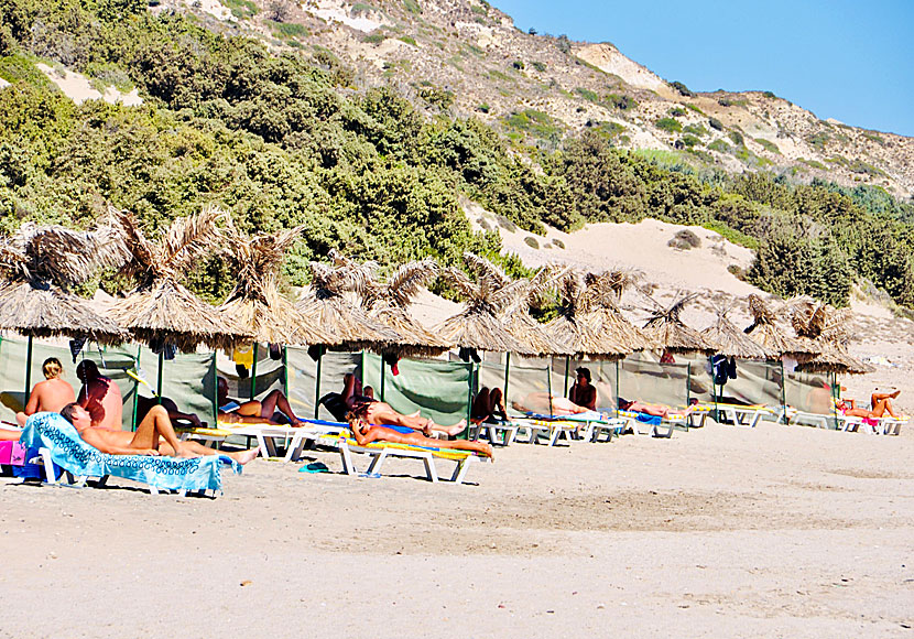 Polemi beach är Kos officiella nudiststrand.