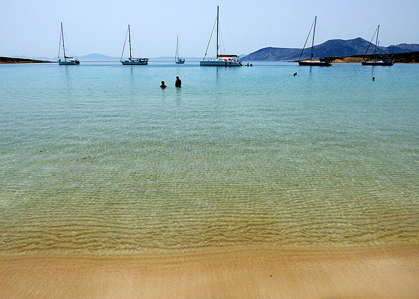 Pori beach på Koufonissi.