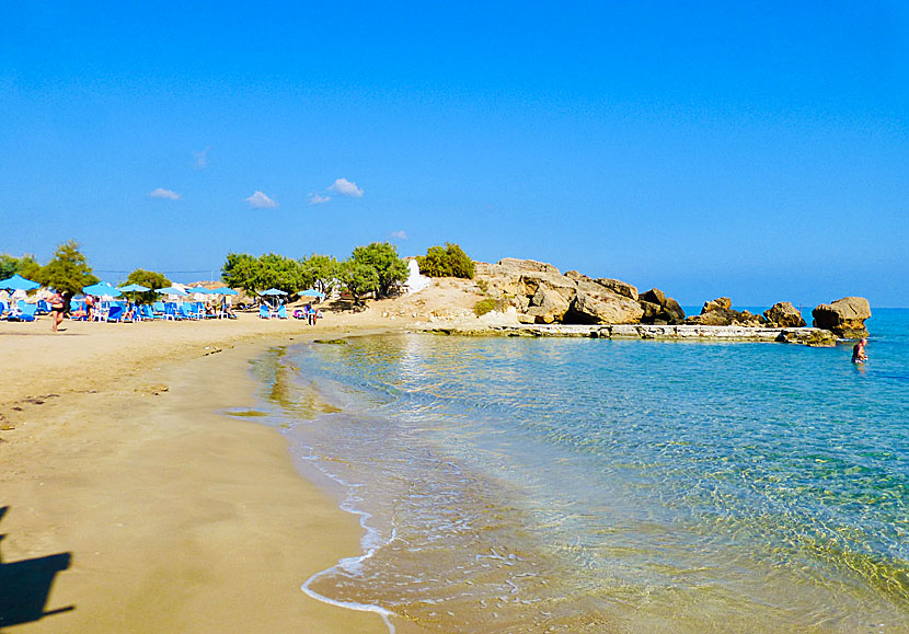 Sandstranden i Almyrida på Kreta.