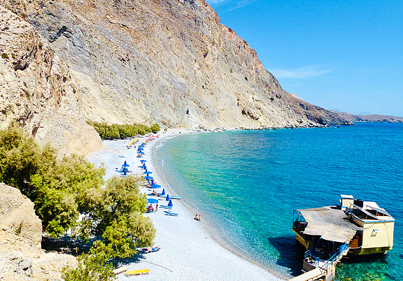 Sweetwater beach strax väster om Chora Sfakion.