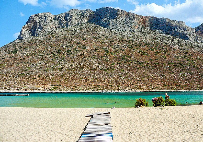 Missa inte Stavros beach när du besöker Akrotirihalvön öster om Chania.