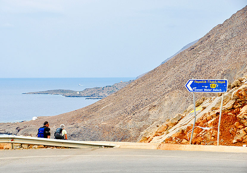 Vandra mellan Chora Sfakion och Sweetwater beach.