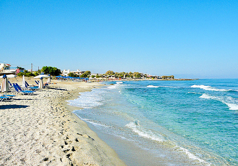 Stranden i Analipsi nära Heraklion på Kreta.