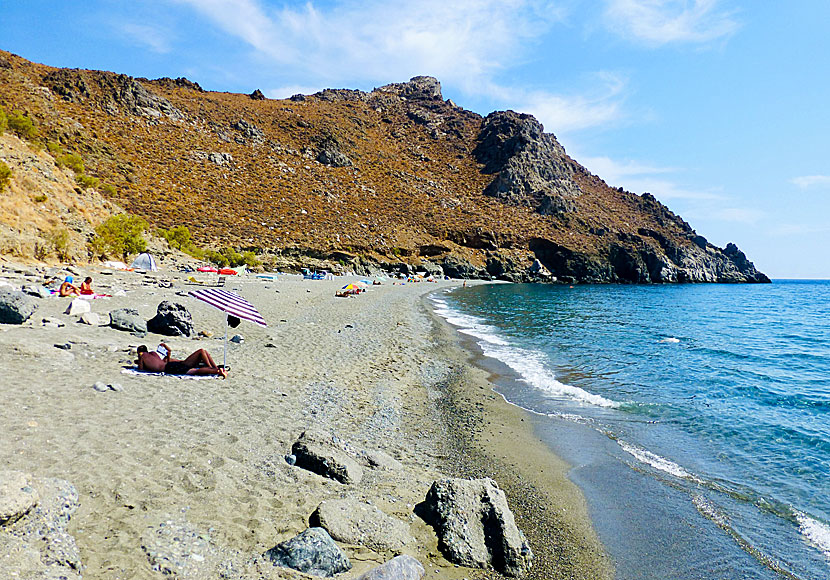 Dytikos beach väster om Lentas. 